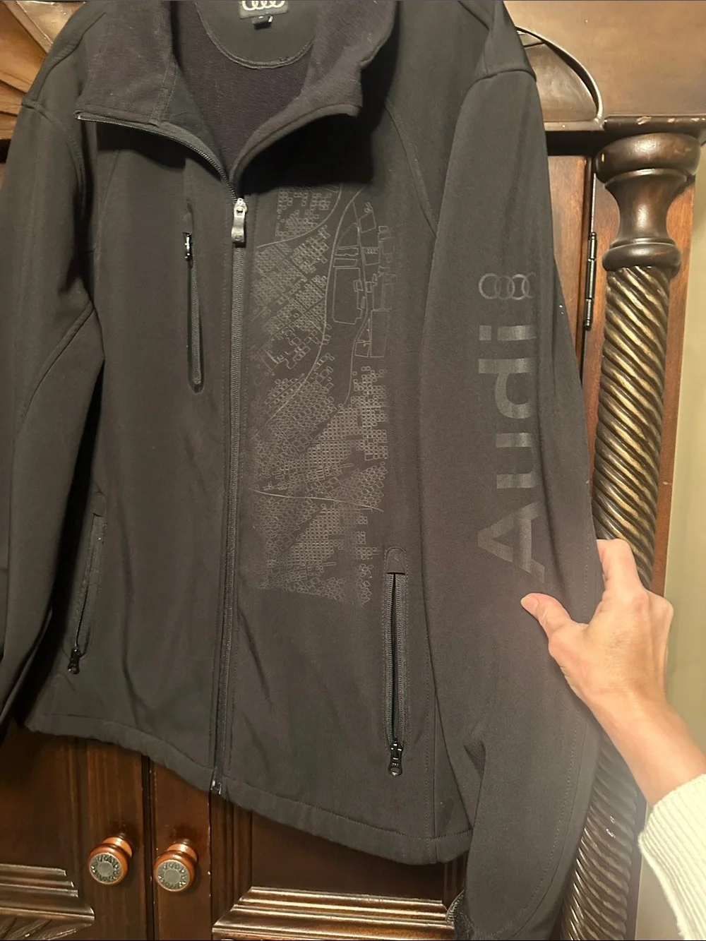 Audi Men's Black Lightweight Softshell Jacket